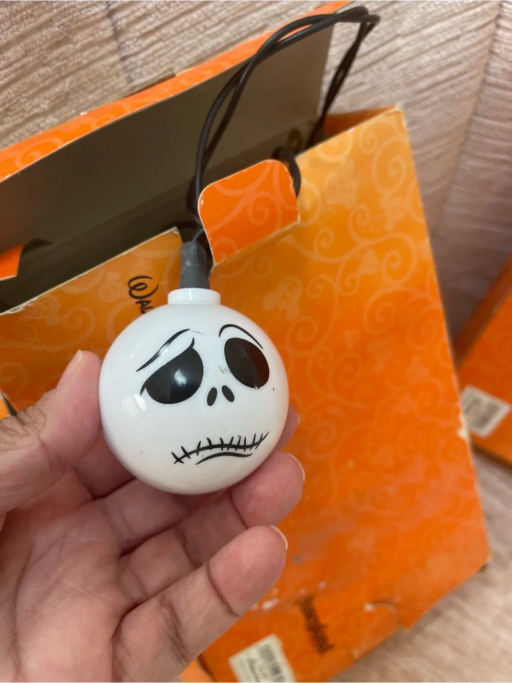 Nightmare Before Christmas Jack Skeleton Lights (2) Sets of 10 Lights See Pics